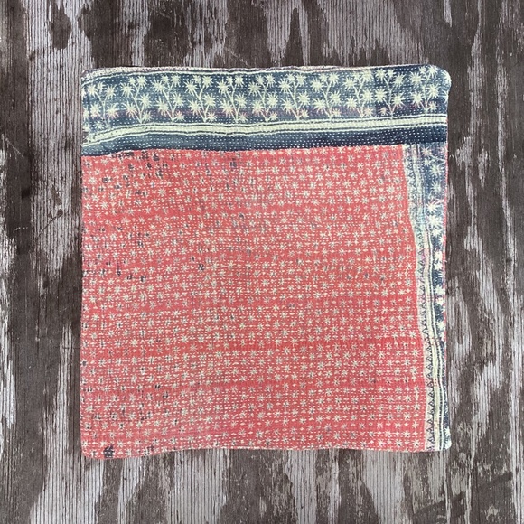 NEW vintage Anthropologie KANTHA pillow COVER case - Picture 3 of 4